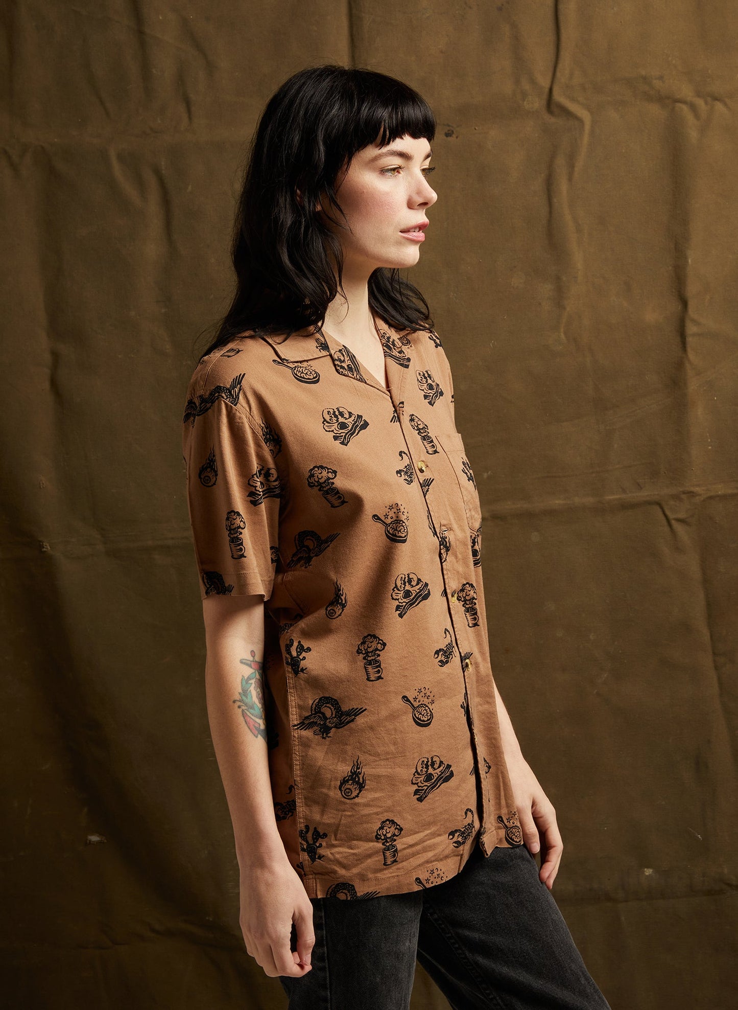 Brain Fried Button-Up
