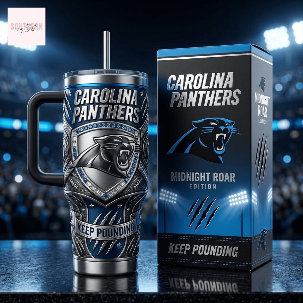 Carolina Panthers Keep Pounding Tumbler