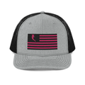 Flag Embroidered Neon Pink (Snapback)
