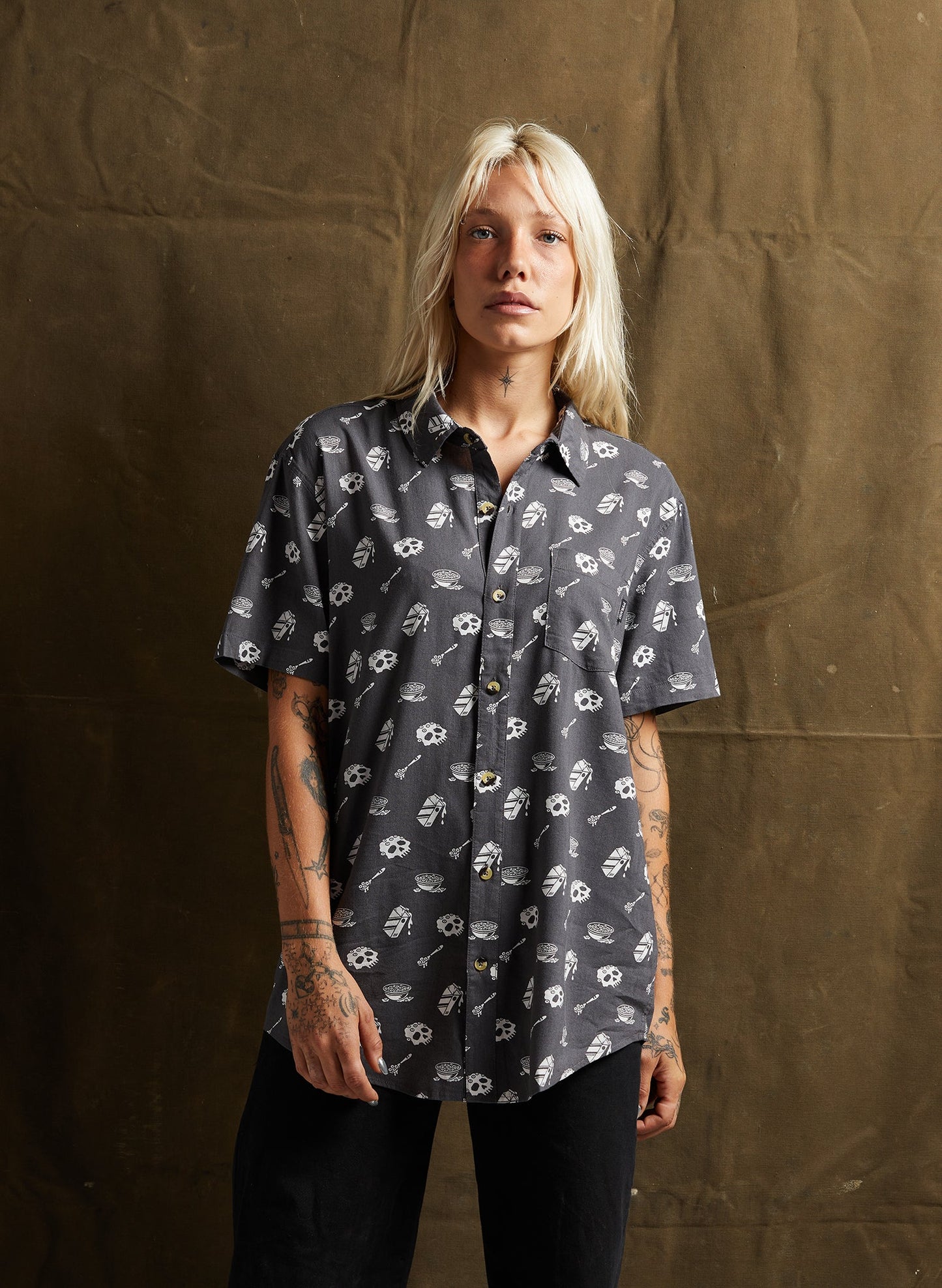 Cereal Killer Button-Up