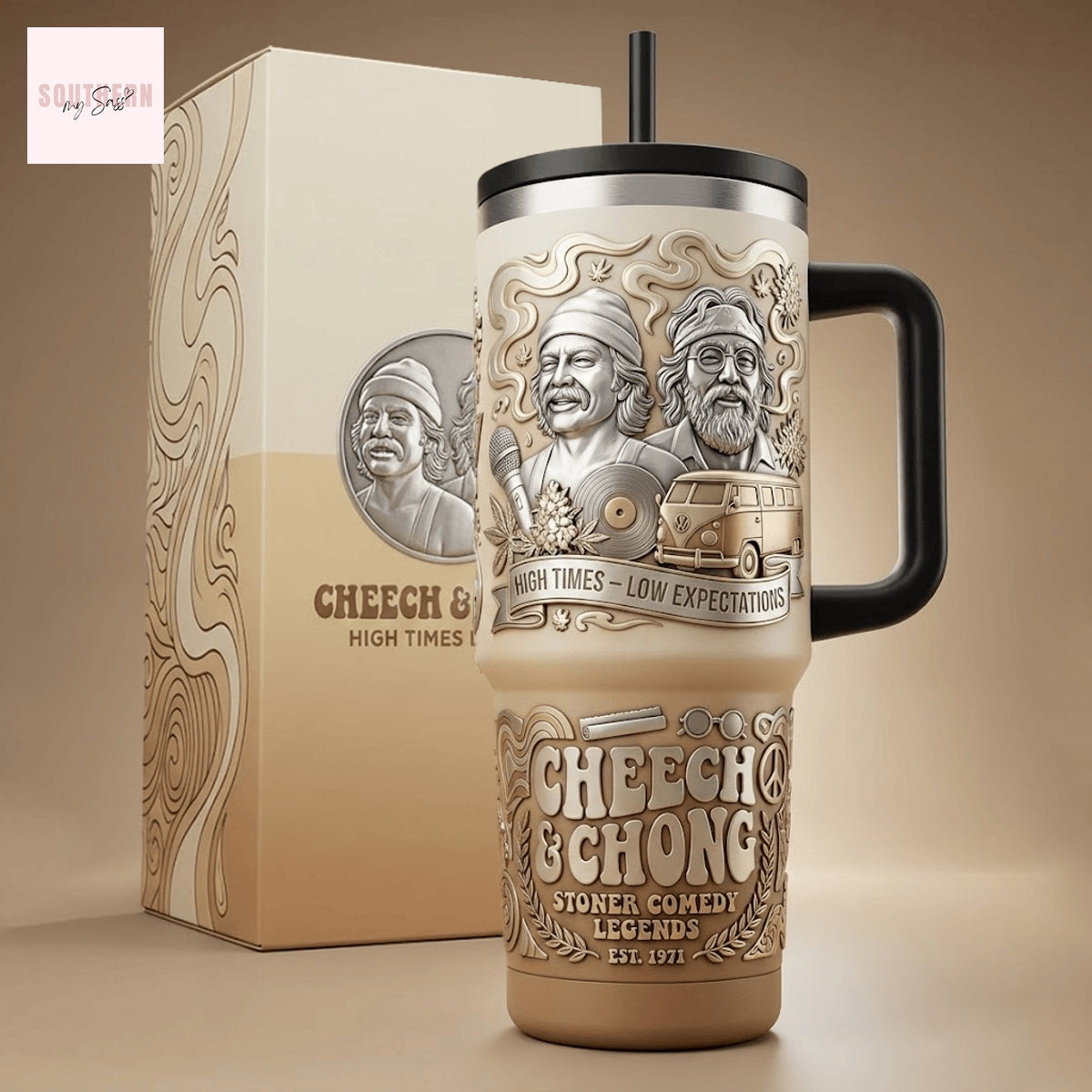 Cheech Ch Stoner Comedy Legends Tumbler