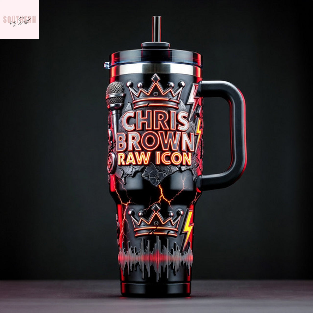 Chris Brown Raw Icon Tumbler