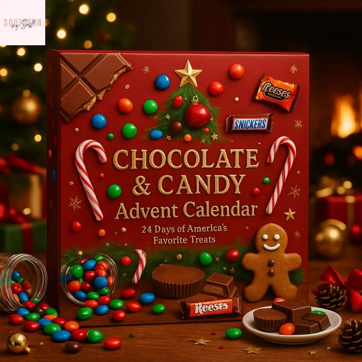 Christmas 2025 Candy Reese Snickers Skittles Advent Calendar