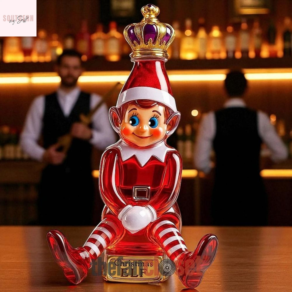 Christmas ELF Whiskey Bottle 2025