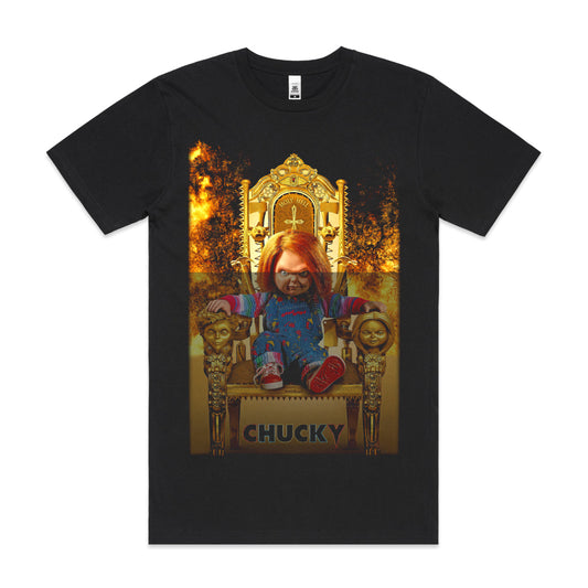 Chucky Horror Movie V2 T-Shirt Cotton Block Tee