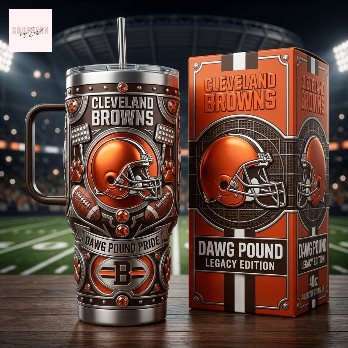 Cleveland Browns Dawg Pound Pride Tumbler