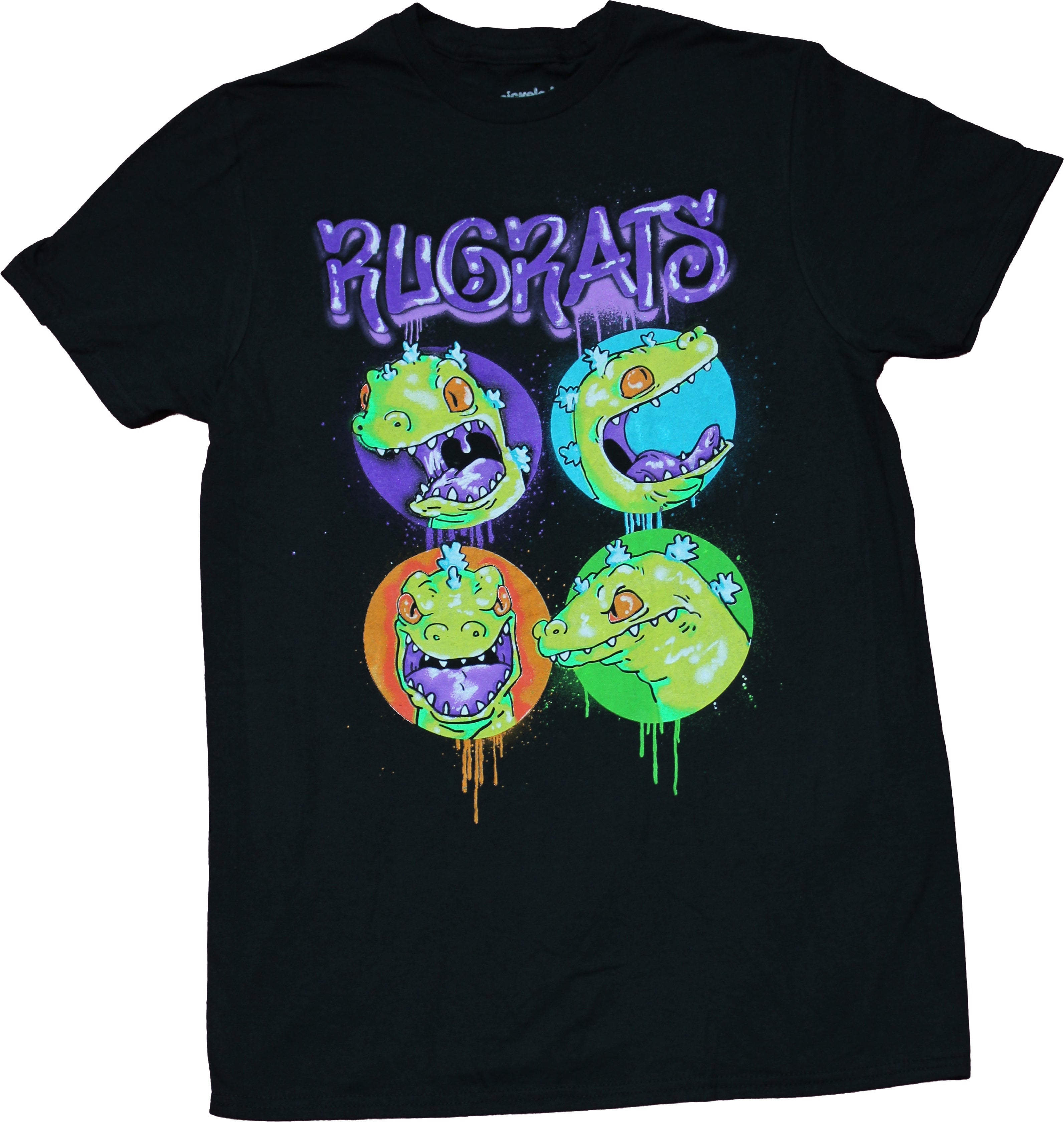 Rugrats Mens T-shirt -  Grafitti Reptar Circle Images Hoodie, Sweatshirt | ZylaModa.com