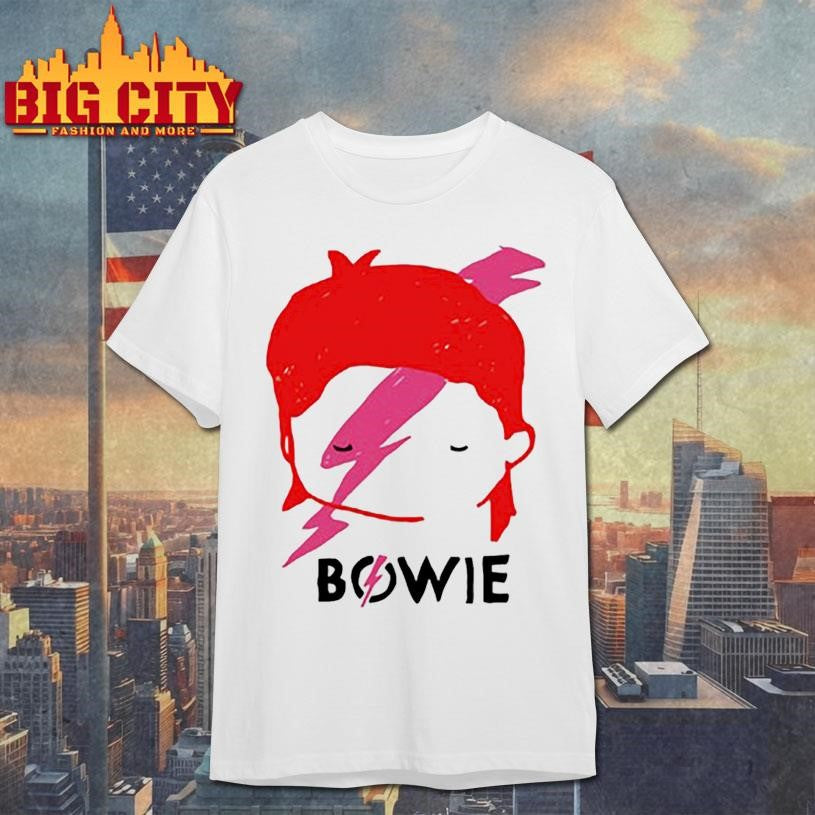 david bowie aladdin sane lightning bolt sketch shirt