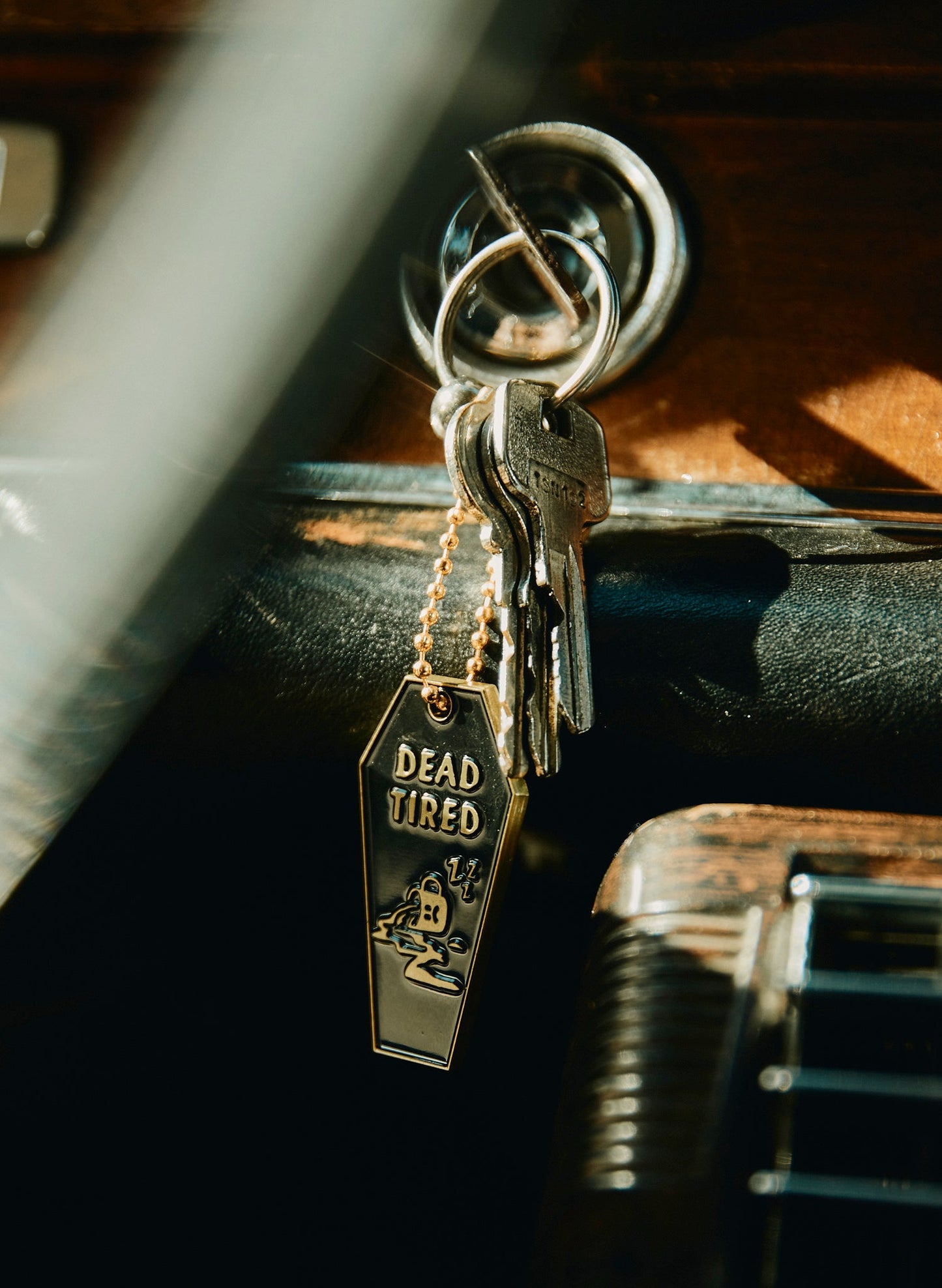Dead Tired Coffee Keychain