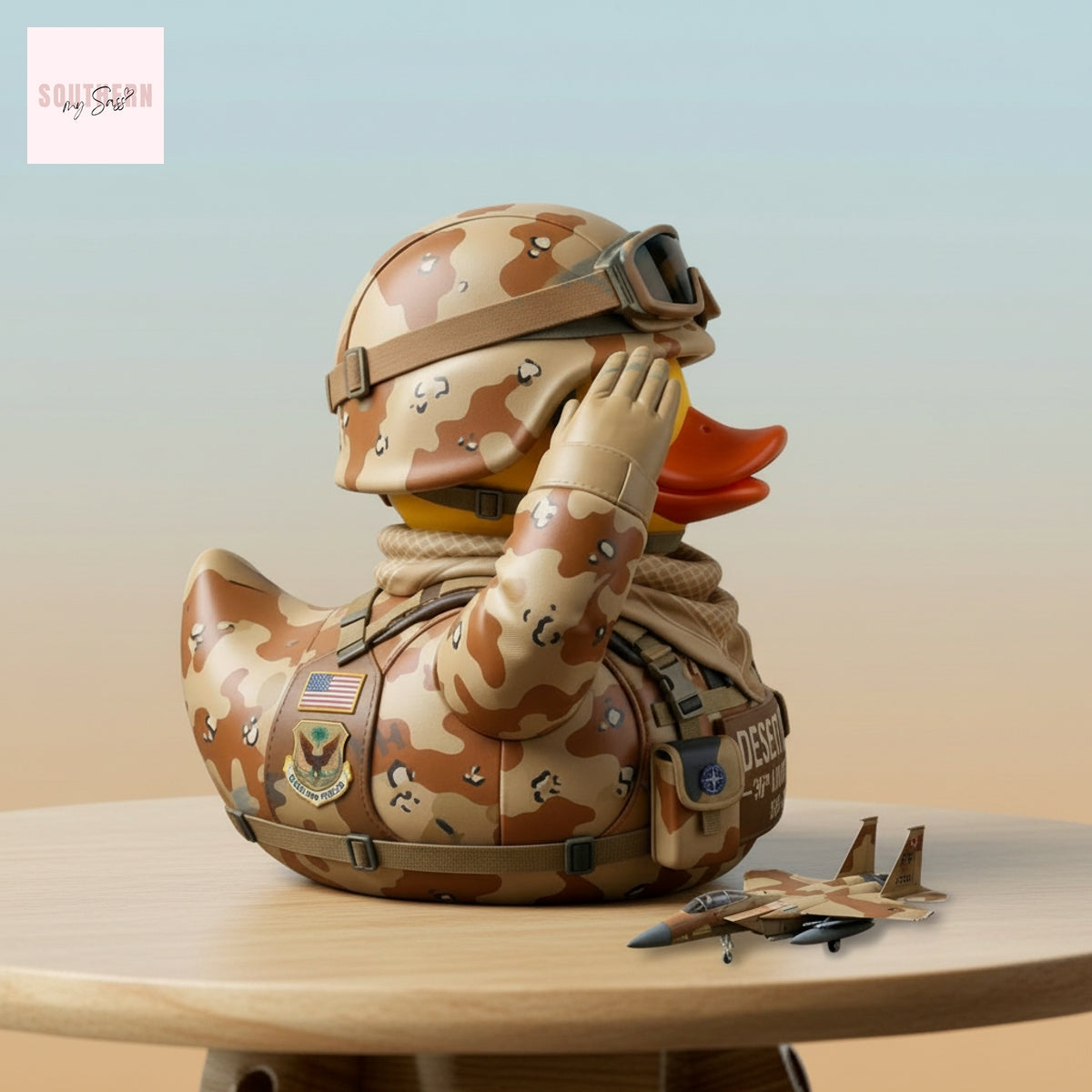 Desert 35th Anniversary 1991 Military Soldier Rubber Duck