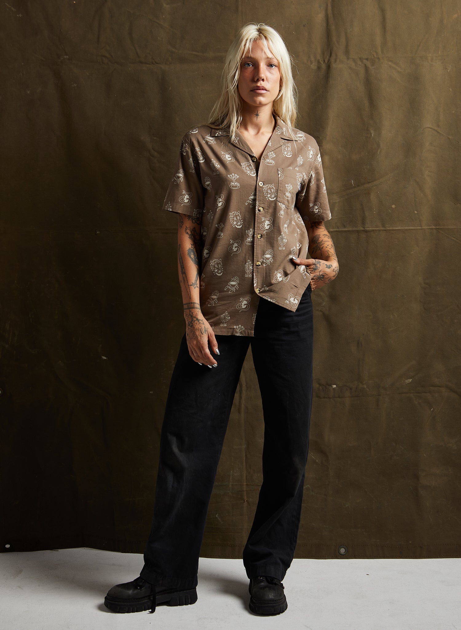 Desert Donuts Button-Up