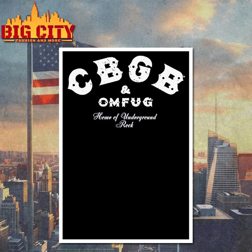 distressed cbgb logo shirt