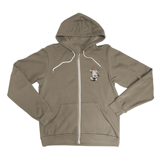 Heather Stone "Happy Old Fashioned" Zip Up Hoodie