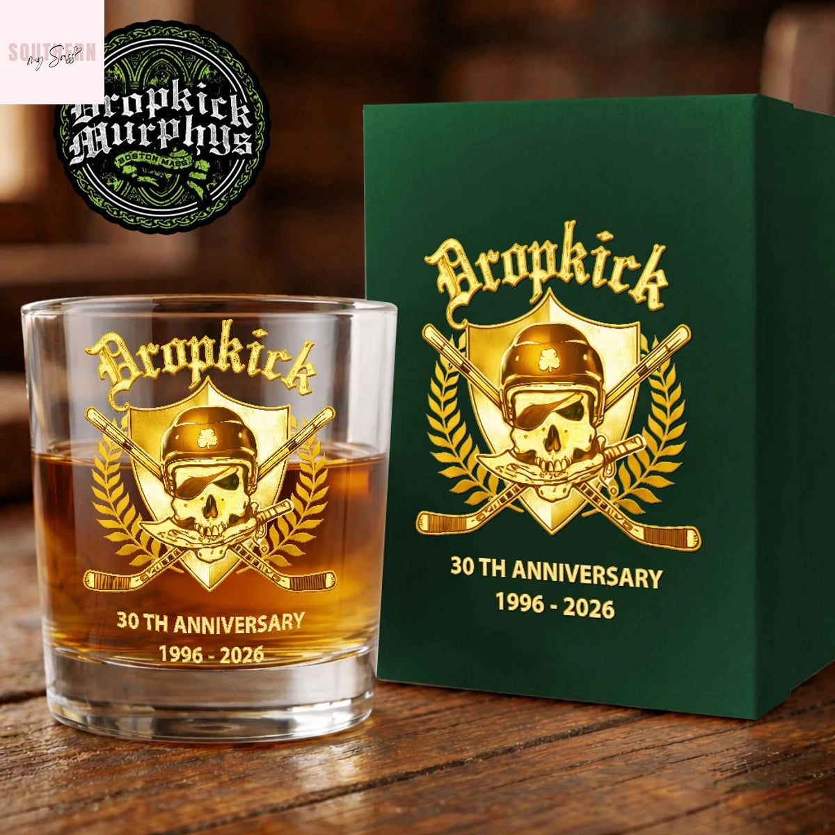Dropkick Murphys 30th Anniversary 1996-2026 Whiskey Glass