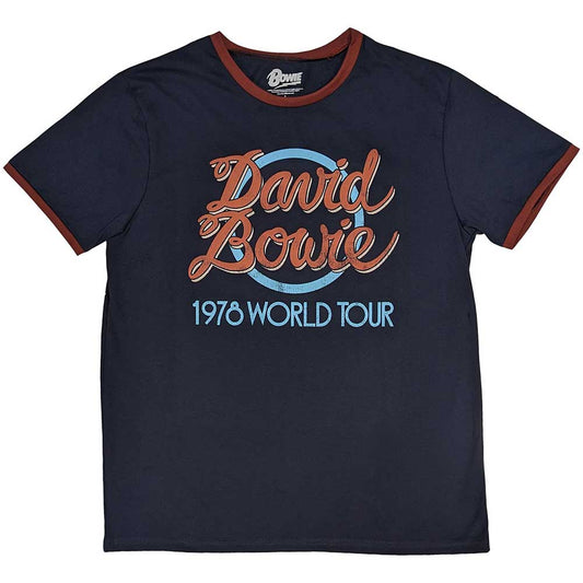 David Bowie Ringer T-Shirt: 1978 World Tour