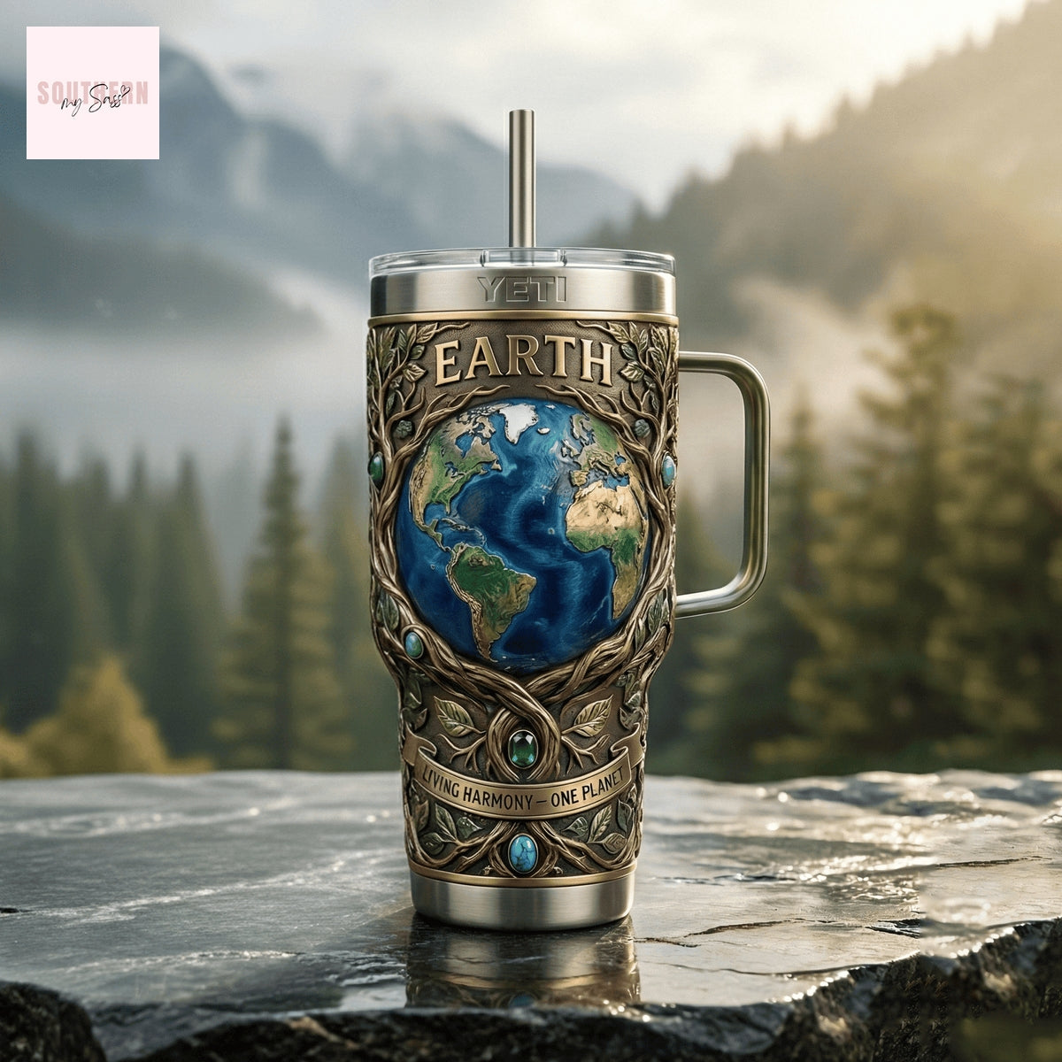 Earth Living Harmony – One Planet Tumbler
