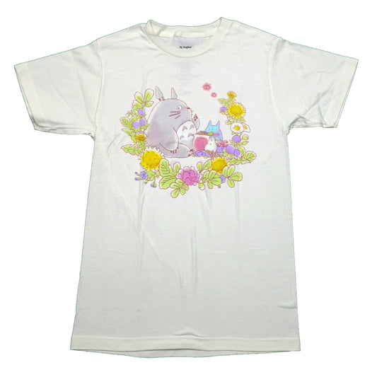 My Neighbor Totoro Mens T-Shirt - Duo Among Flowers