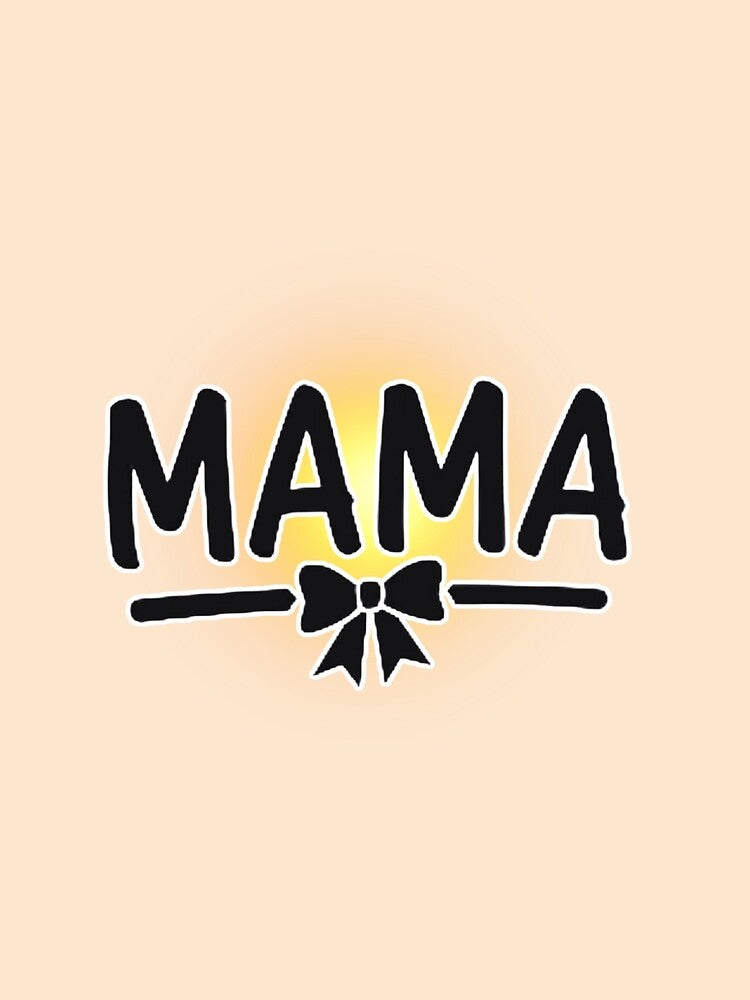 Custom Mama Minimalist Design with a "Glowing" or Neon Effect. by PriyaMagic