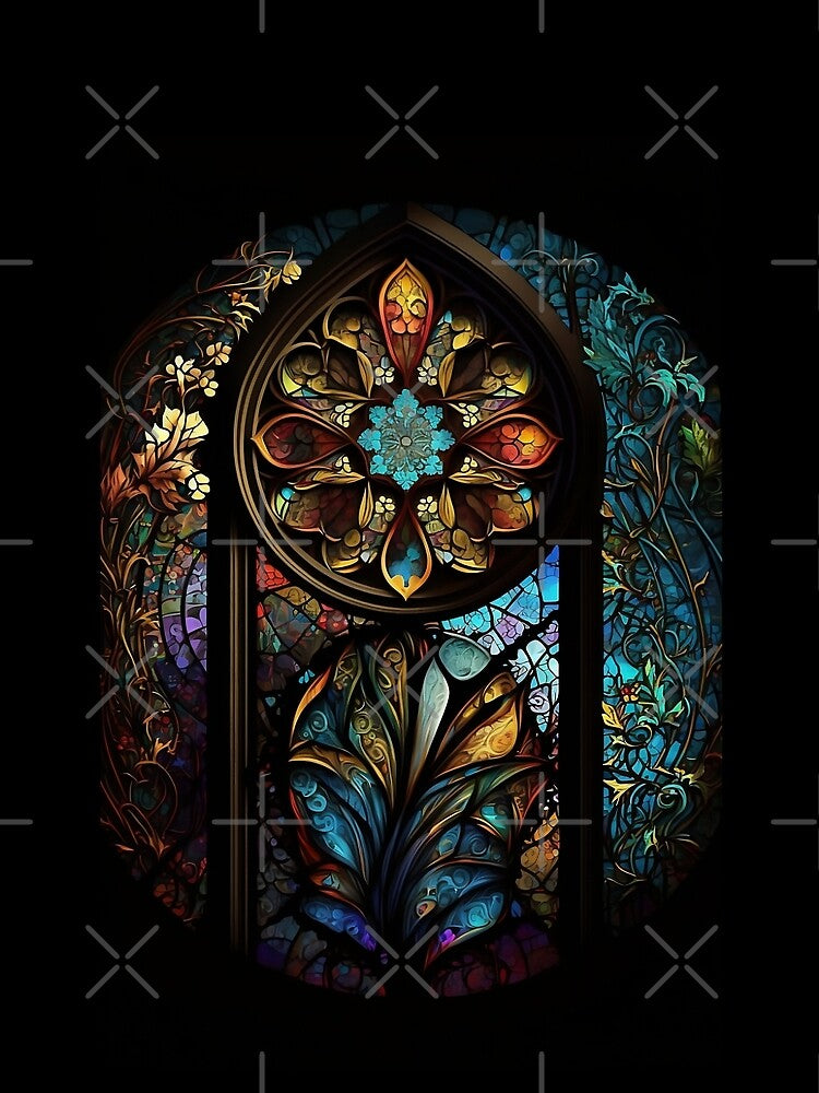 Stained Glass Colorful by ArtbyAiGallery