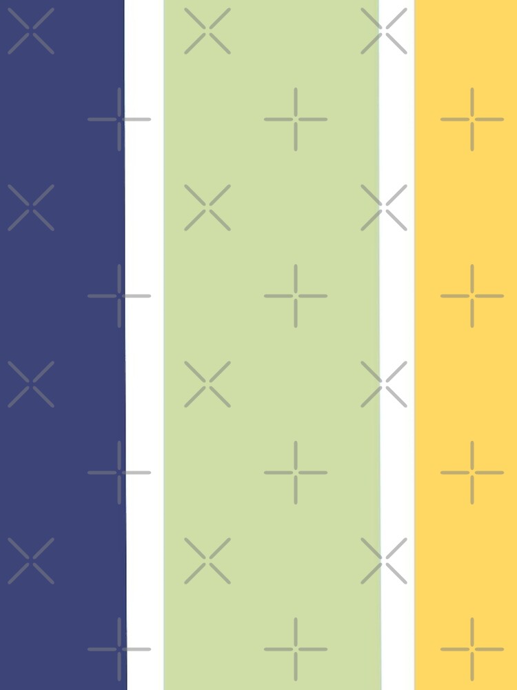 Vertical Striped Abstract Design in Blue, Green, and Yellow Tones by Beautiful art store