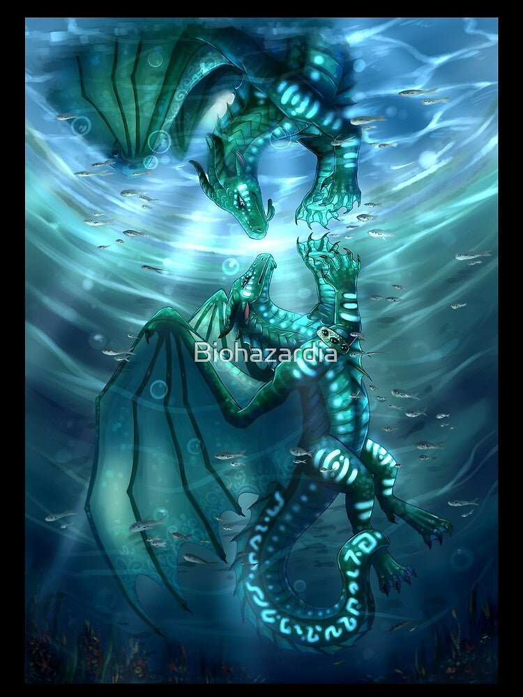 Wings of Fire - Fathom and Turtle by Biohazardia