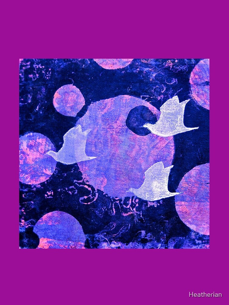Three Cosmic Birds Digitally Altered Version of Original Work 10 by Heatherian