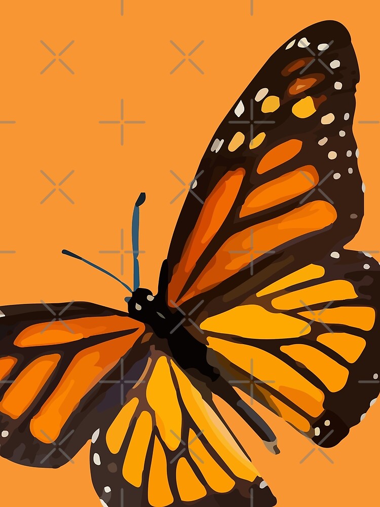 Monarch Butterfly - Burnt Orange by BeThreeDesigns