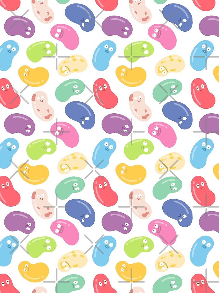 Jelly beans candy with funny faces by Ashleysnook