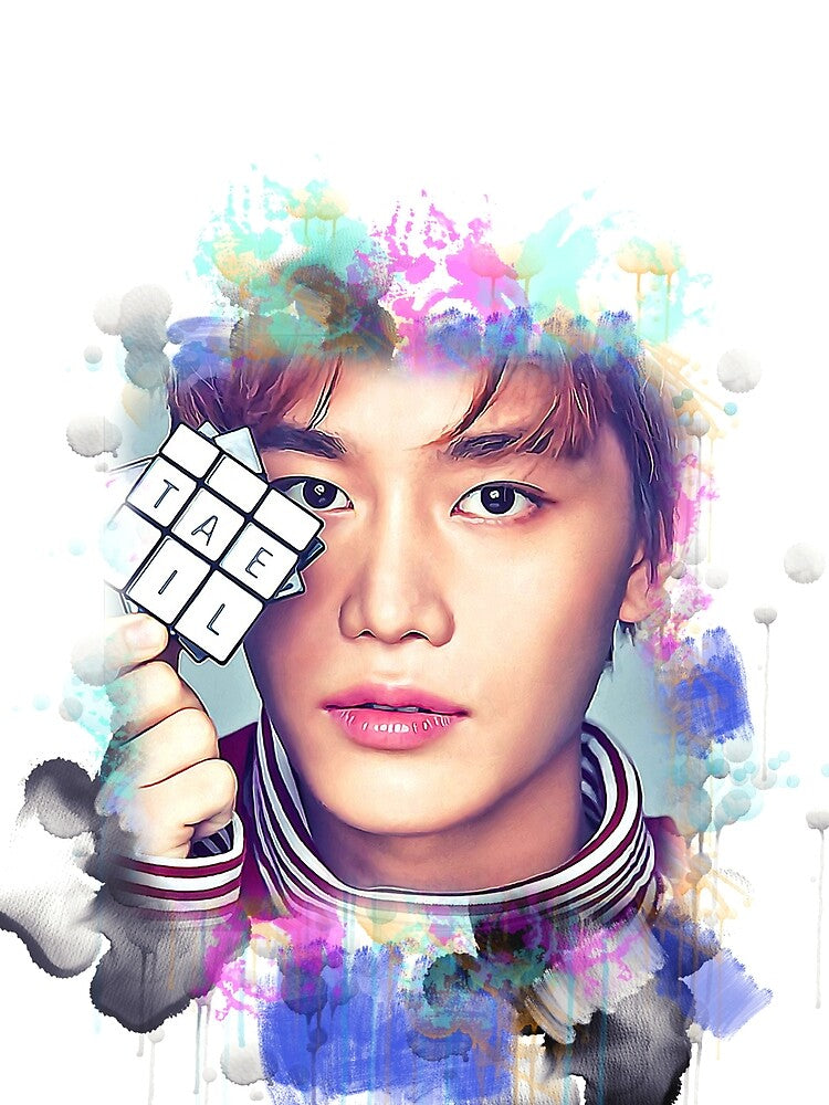 NCT127 Taeil colorful art by Lajibolalaa