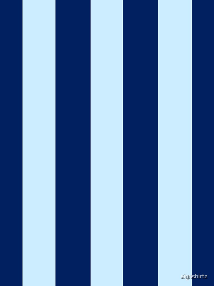 Blue On Blue Striped Pattern Design by signshirtz