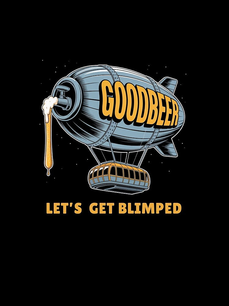 GoodBeer Blimp - Aerial Beer Keg by Snark Town Tees