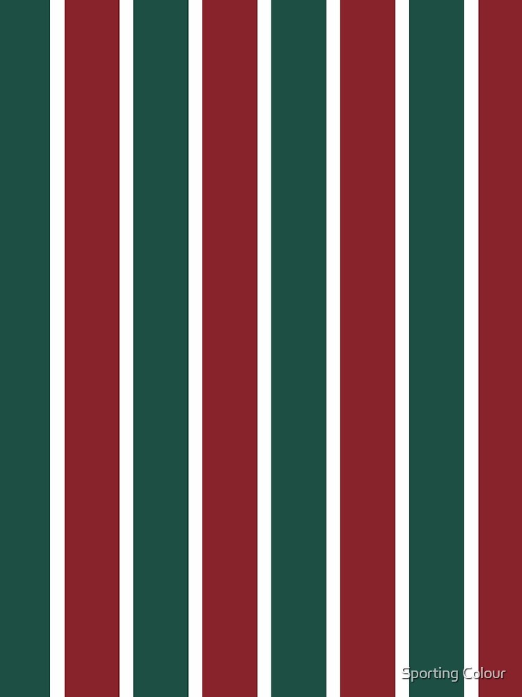 Fluminense Classic Red and Green Stripes by Sporting Colour