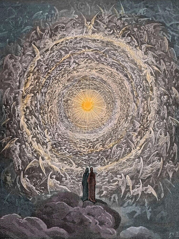 Gustave Dore - The saintly throng form a rose in the empyrean by Onodera