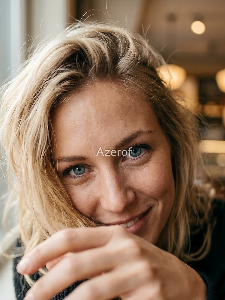 Candid Café Portrait by Azerof