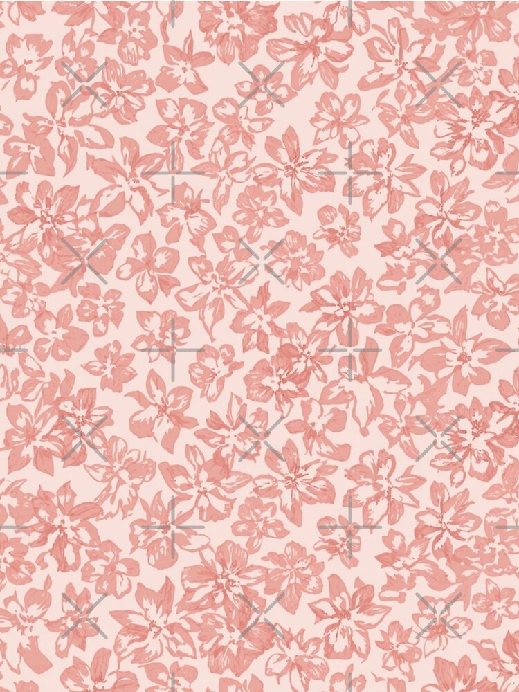 Cotton Candy Pink Floral Design Pattern by burbankdesigns