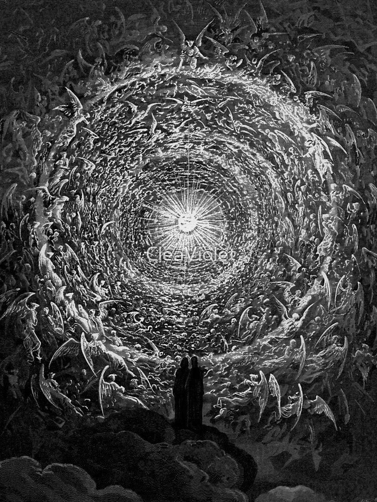 The Empyrean from 'Dante's Inferno' - Gustave Doré Engraving by CleaViolet
