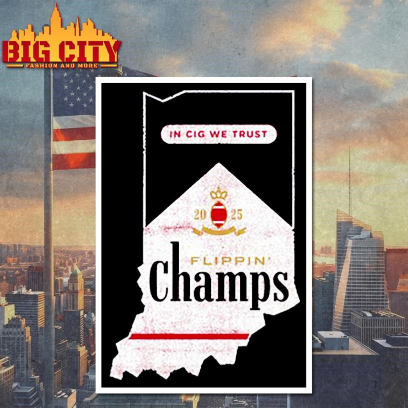 flippin champs indiana college football fans shirt
