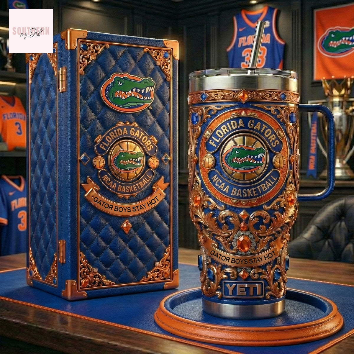 Florida Gators NCAA Basketball Gator Boys Stay Hot Tumbler