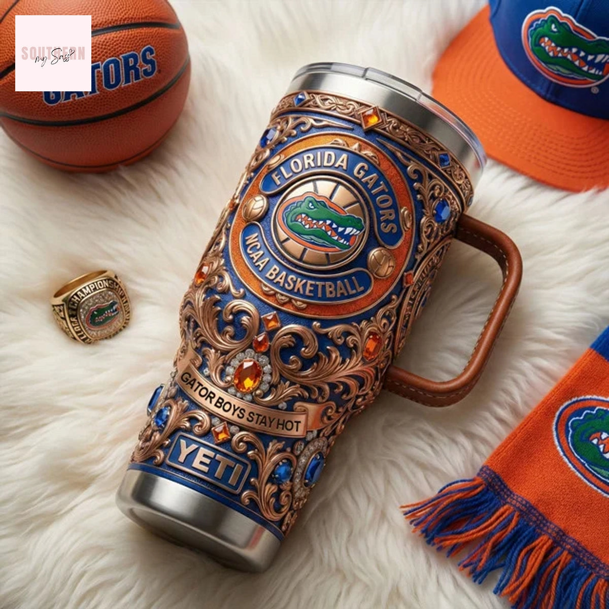 Florida Gators NCAA Basketball Gator Boys Stay Hot Tumbler