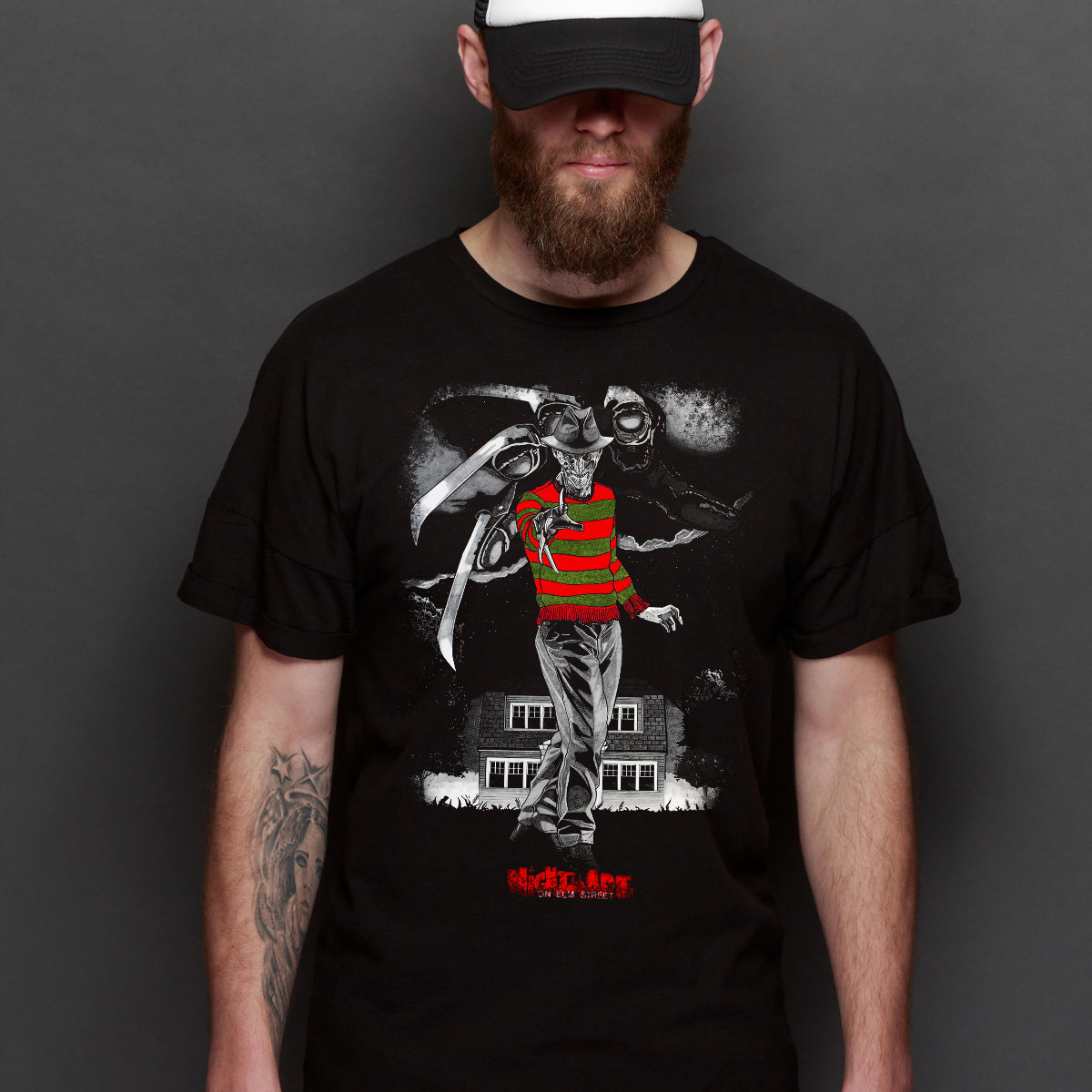 A Nightmare on Elm Street Freddy Krueger Horror Movie T-Shirt Tee