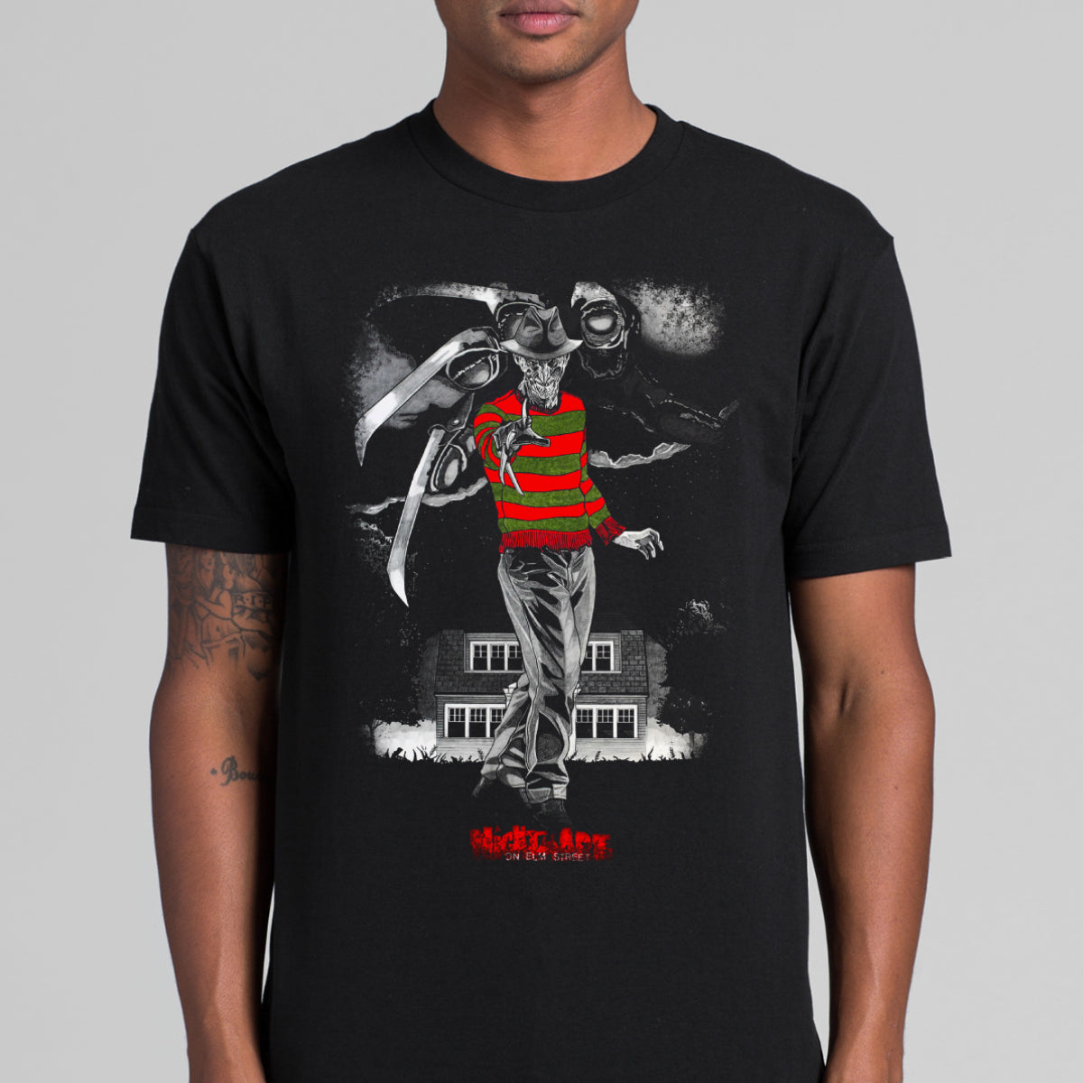 A Nightmare on Elm Street Freddy Krueger Horror Movie T-Shirt Tee