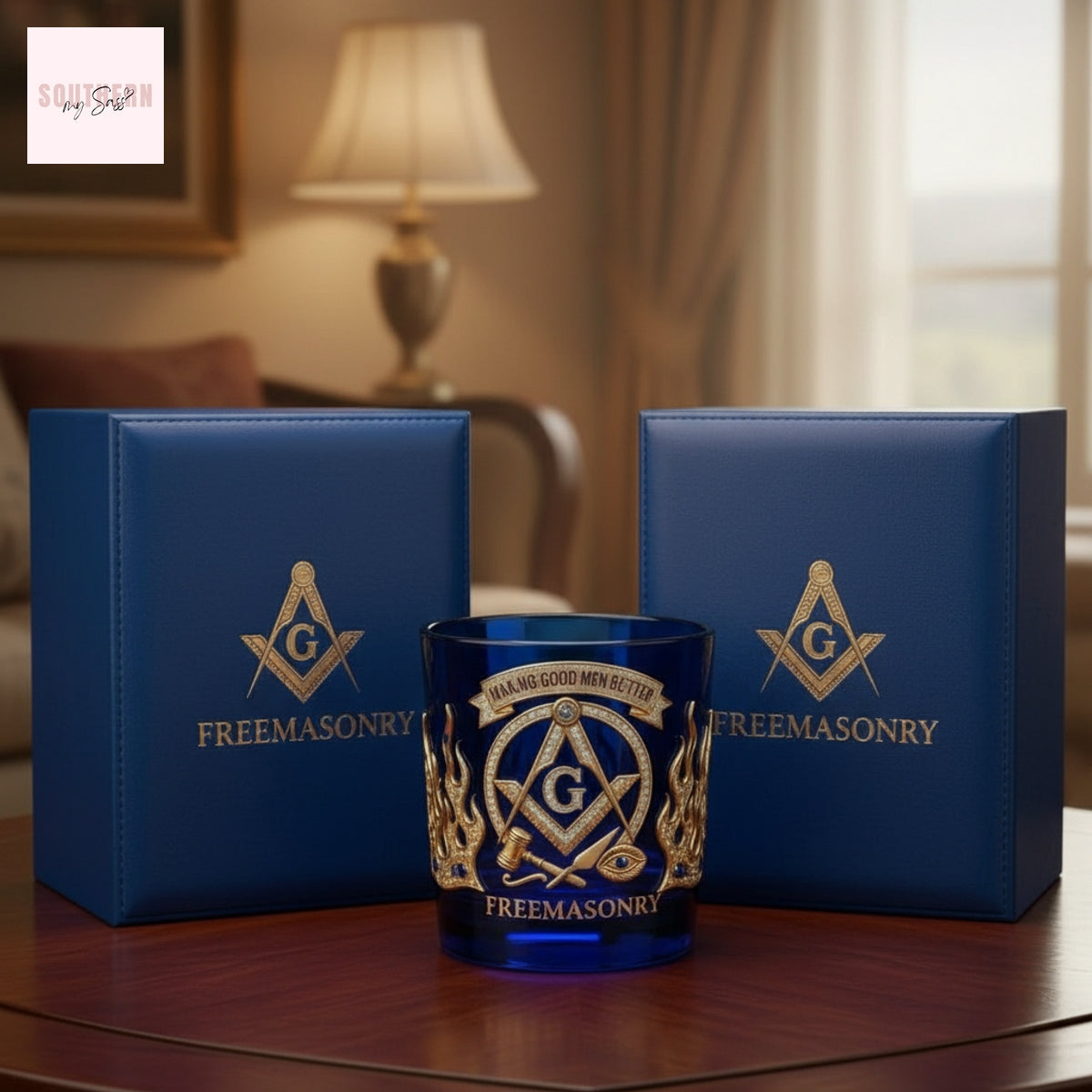 Freemasonry Making Good Men Better Luxury Whiskey Glass
