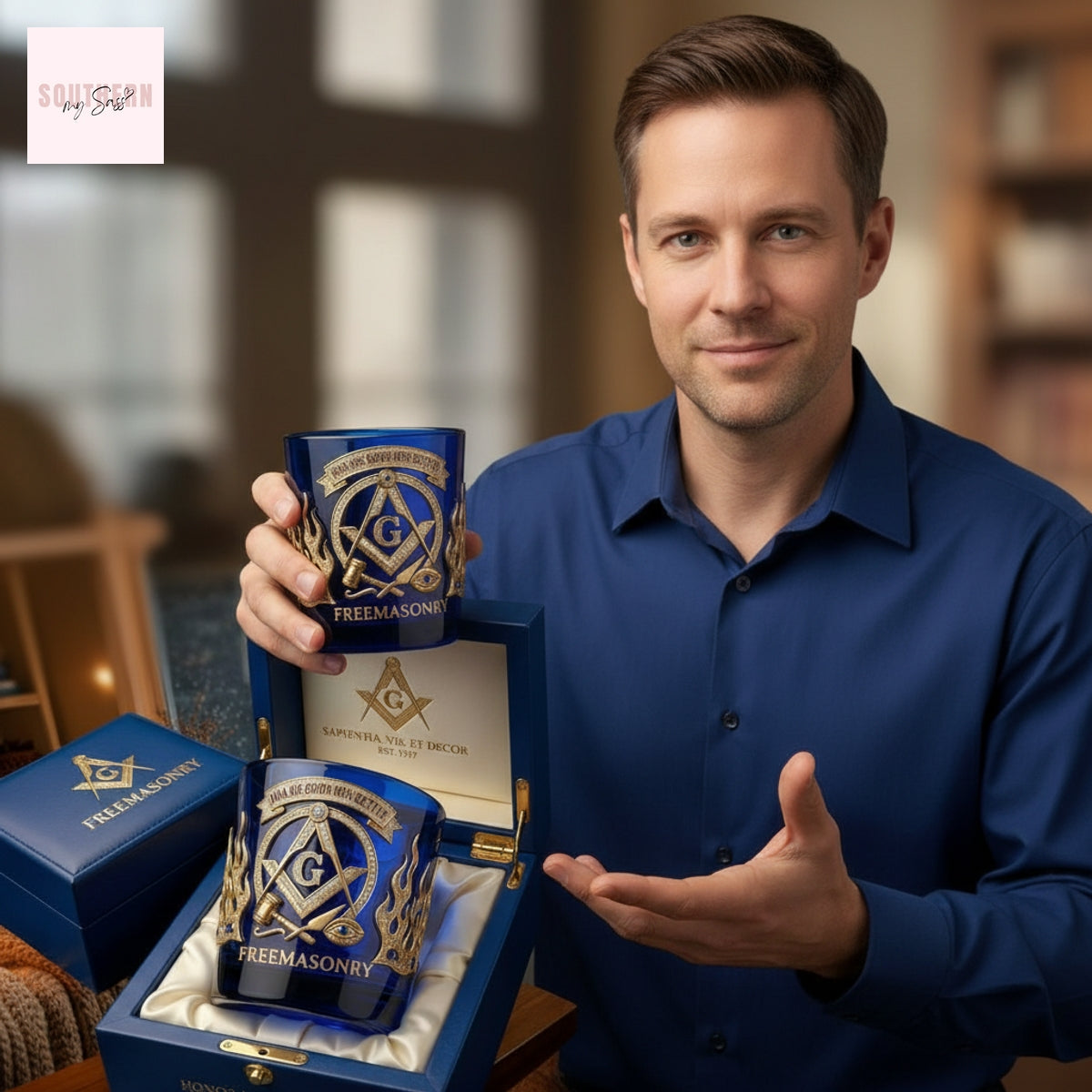 Freemasonry Making Good Men Better Luxury Whiskey Glass