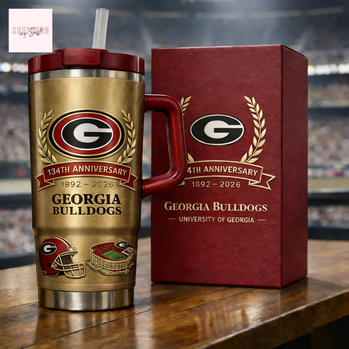 Georgia Bulldogs 134th Anniversary 1892-2026 Tumbler
