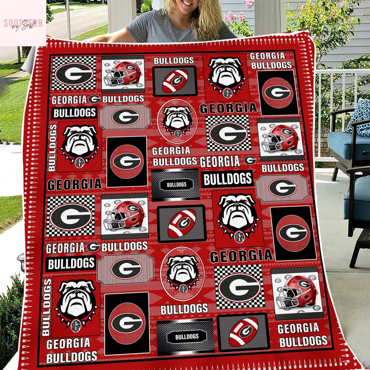 Georgia Bulldogs Red Blanket