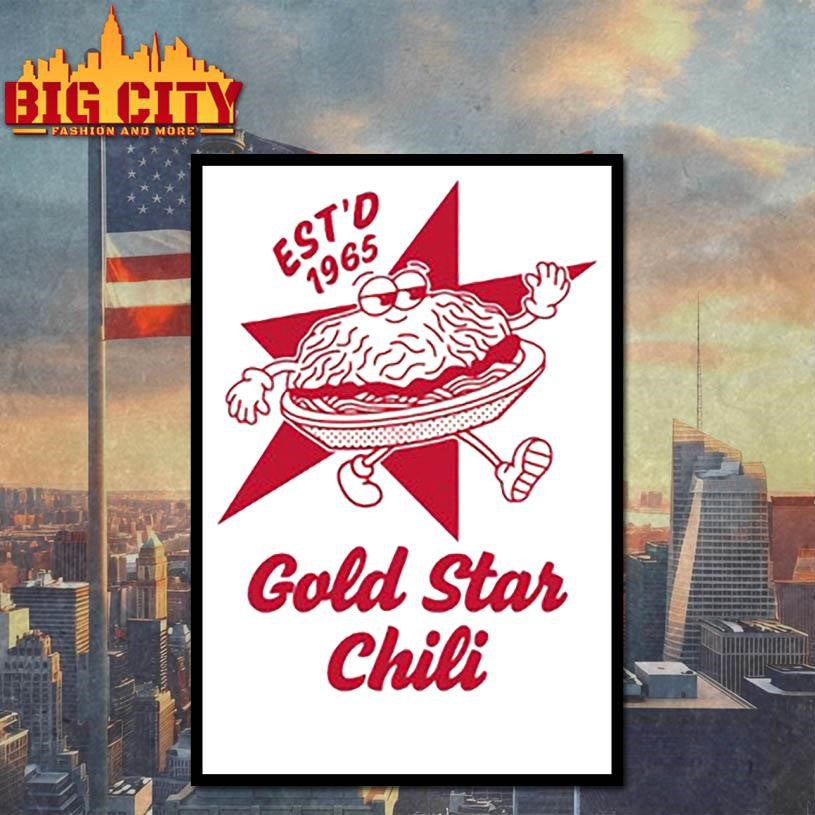 gold star chili 60th anniversary est’d 1965 brain shirt