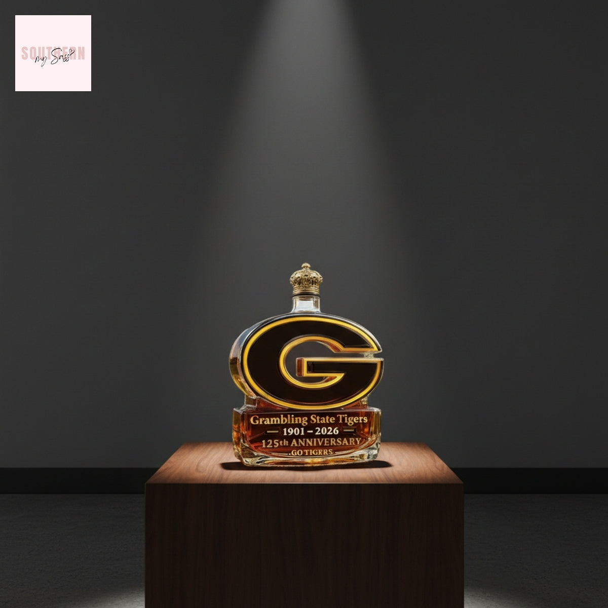 Grambling State Tigers 125th Anniversary 1901-2026 Whiskey Bottle
