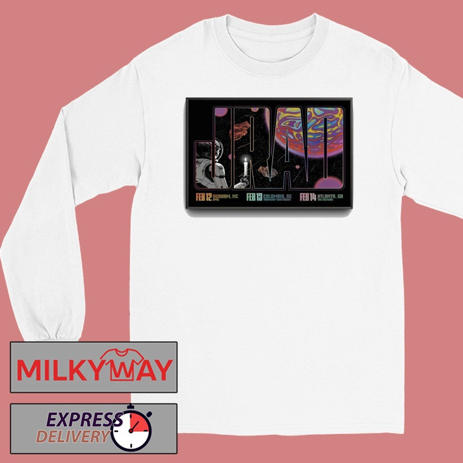 Joe Russo’s Almost Dead Feb 12 2026 In Durham NC Poster shirt