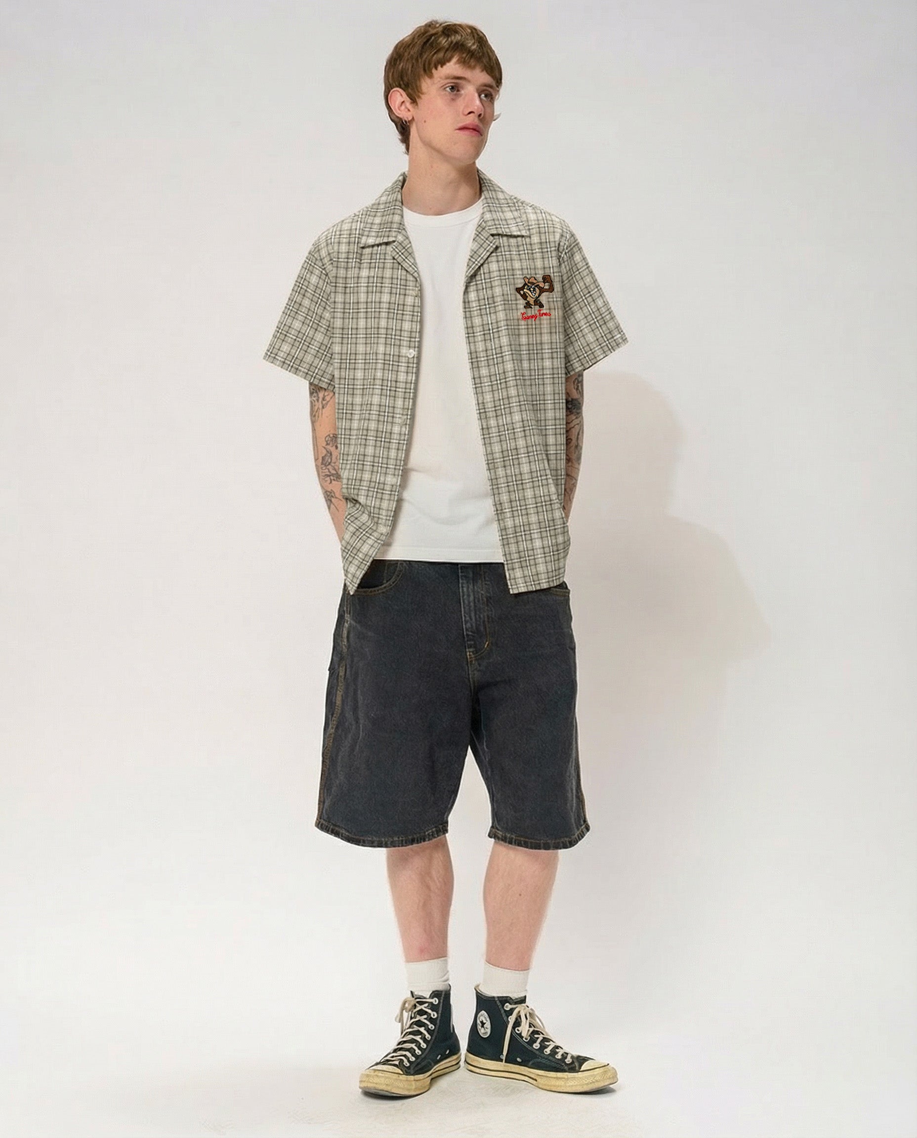 Rootin Tootin Taz Button Down T-Shirt