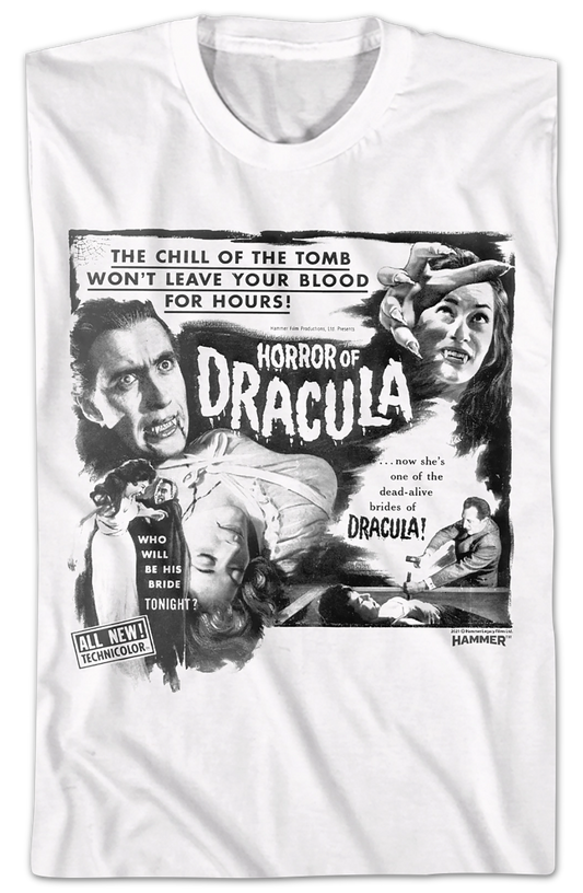 Horror Of Dracula Hammer Films T-Shirt